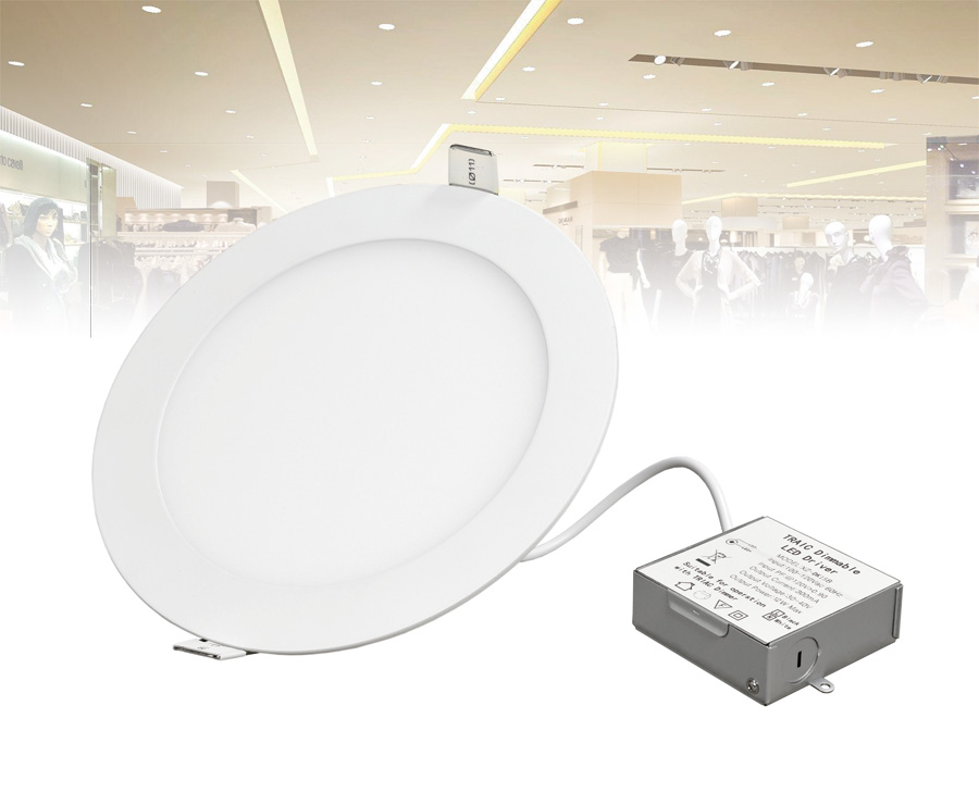 Recessed and suspension round led panel light